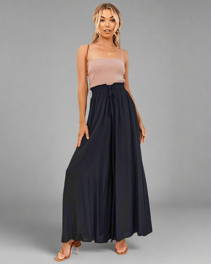 Lichte dames zomerbroek met hoge taille – Mira