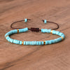 Gevlochten Armband met 2,4 mm Natuurlijke Steen Rollers - Seraphina