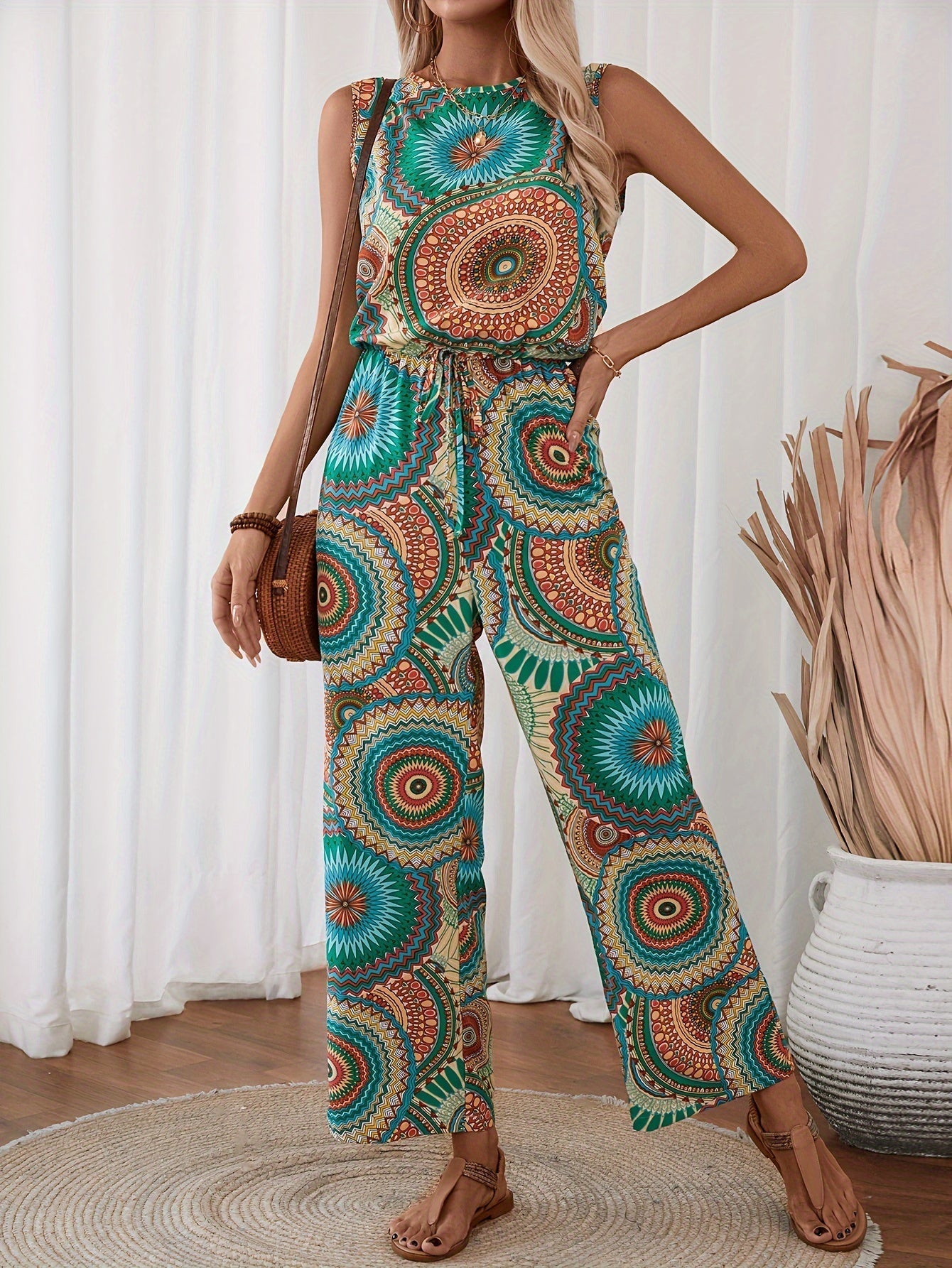 Trendy dames overall met mandala-print voor de zomer - BohoStrahl