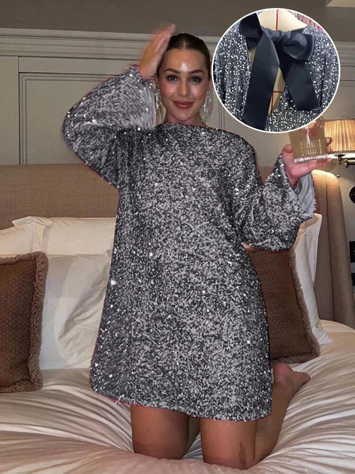 Trendy Glitter Midi-Jurk - Stella