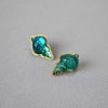 Zee Blauwe Schelp Oorbellen - Marina