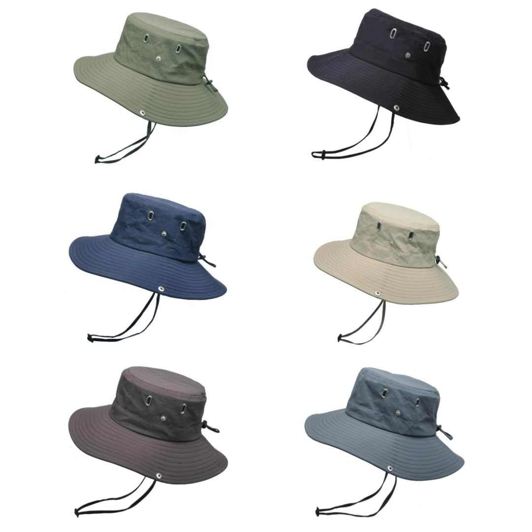 Waterafstotende outdoor bucket hat met UV-bescherming – ShieldFlex Pro