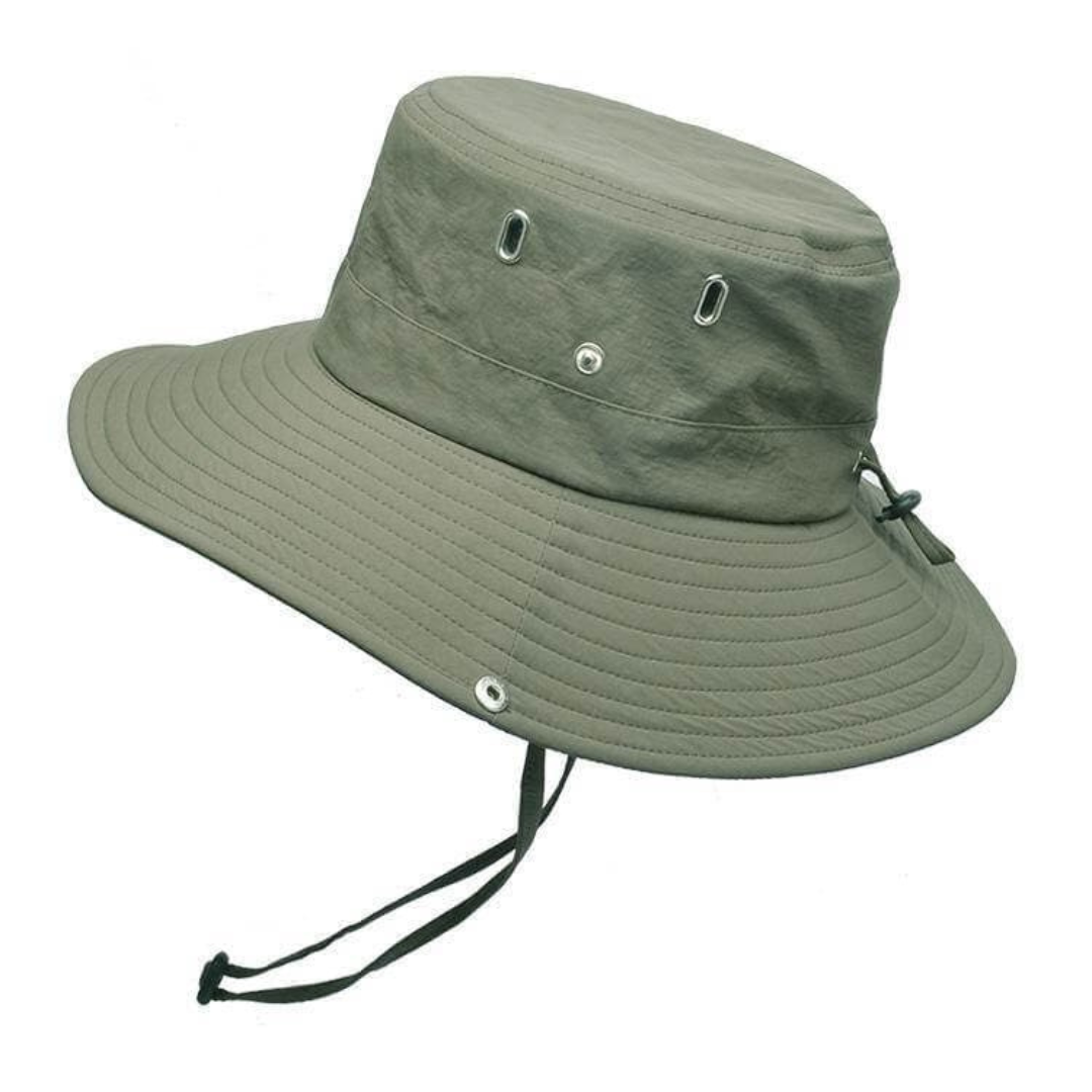 Waterafstotende outdoor bucket hat met UV-bescherming – ShieldFlex Pro
