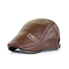 Retro Heren Leren Baret - HeritageCap