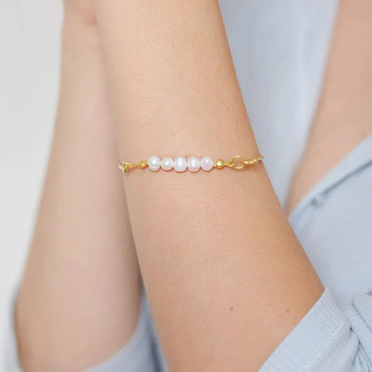 Stijlvolle Armband met Delicate Parels - Selina