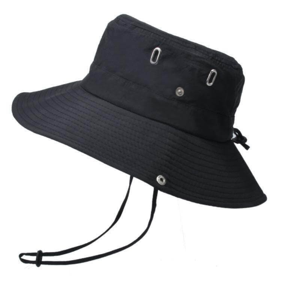 Waterafstotende outdoor bucket hat met UV-bescherming – ShieldFlex Pro