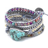 Turkoois Heling en Bescherming Wikkelarmband - Selina