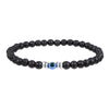 Mannen 4mm Natuurlijke Steen Boze Oog Perlen Armband - Thor