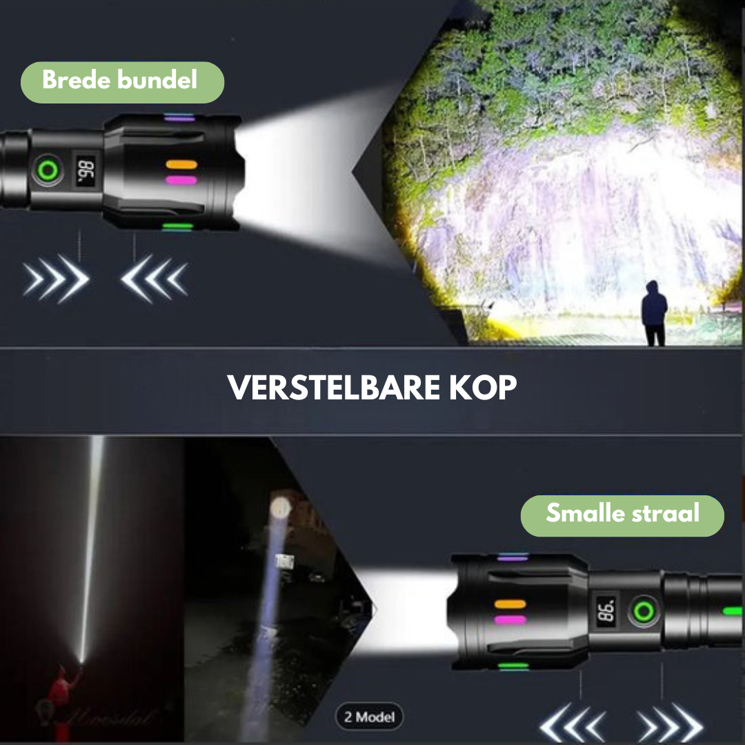 Militaire LED Zaklamp - LumenPro