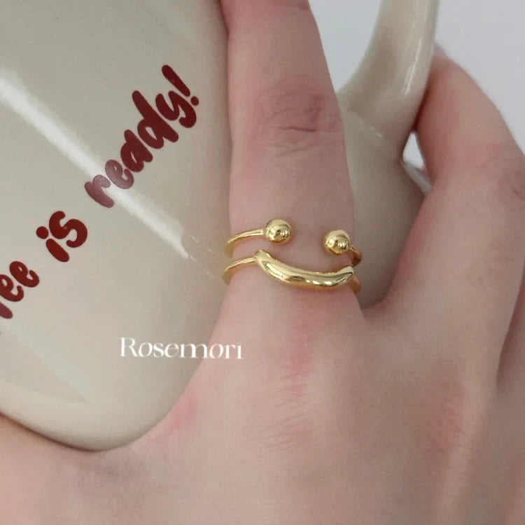 Smiley Verstelbare Ring - Mila