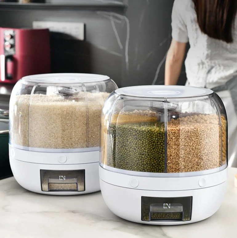 360° Roterende Graandispenser - SpinStore GrainKeeper