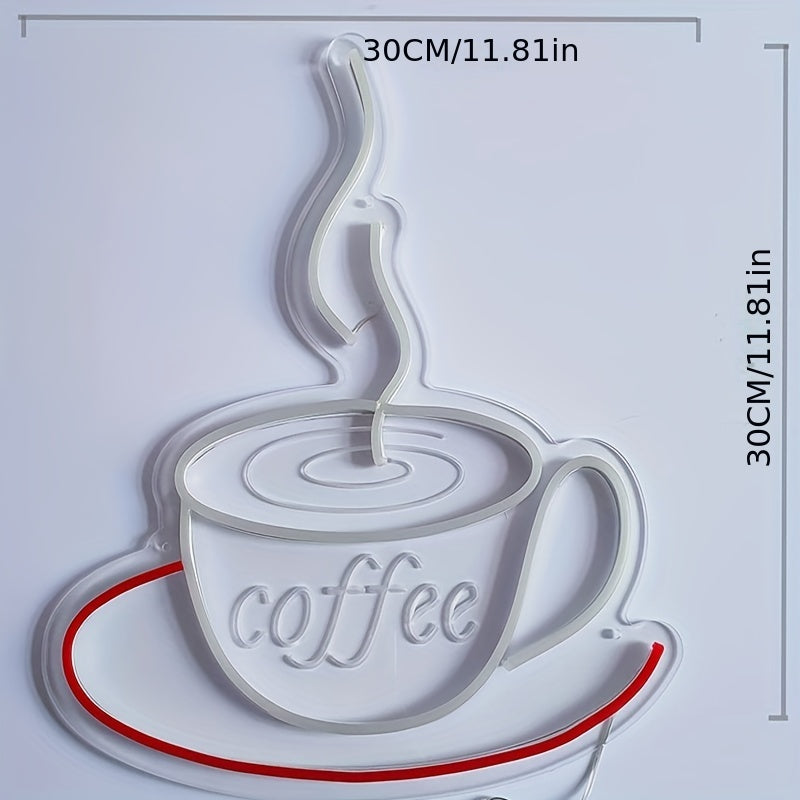 Neon Koffielamp voor Wanddecoratie - Nina