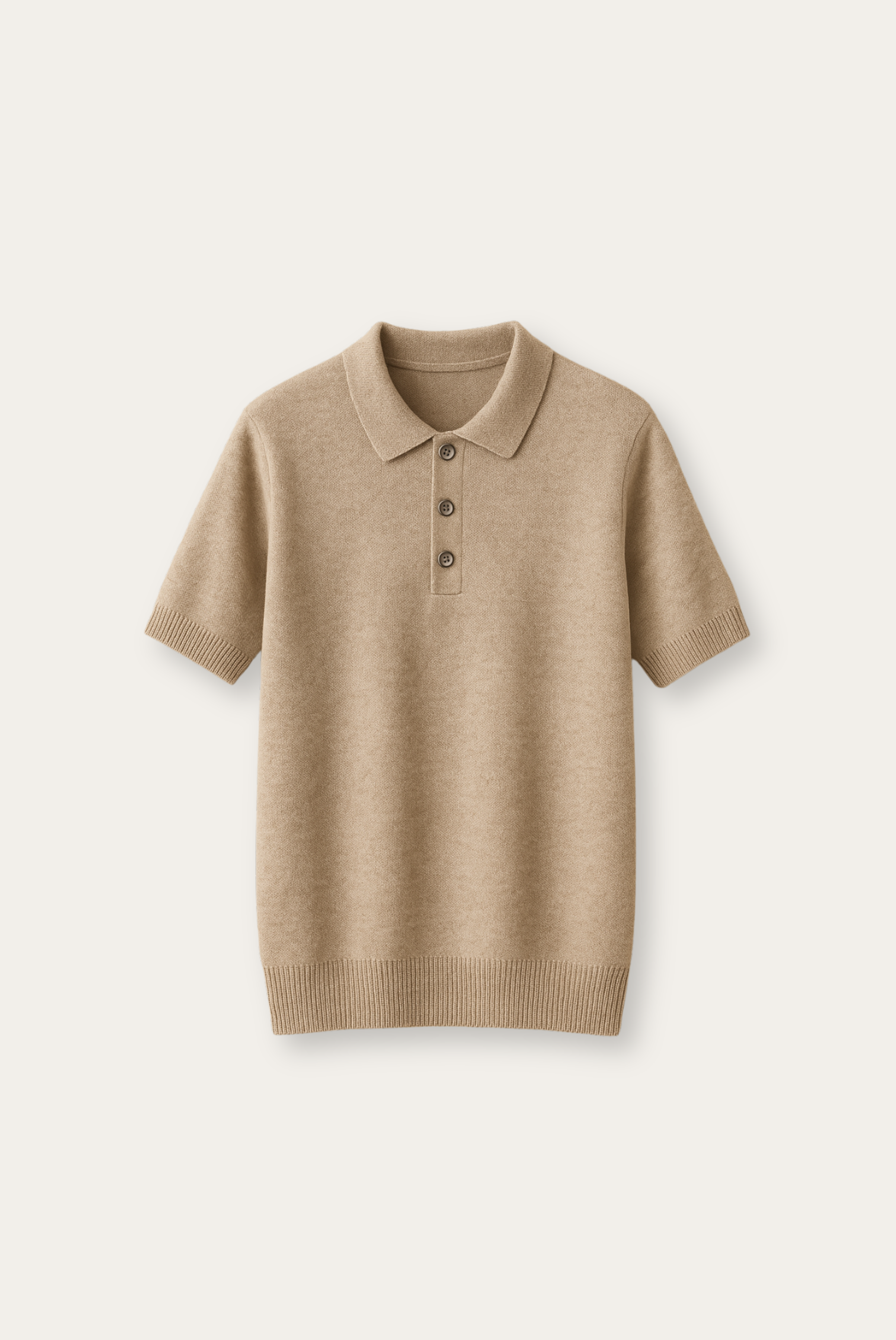 Stijlvol herenpoloshirt van kasjmier-merinowol – Caelan