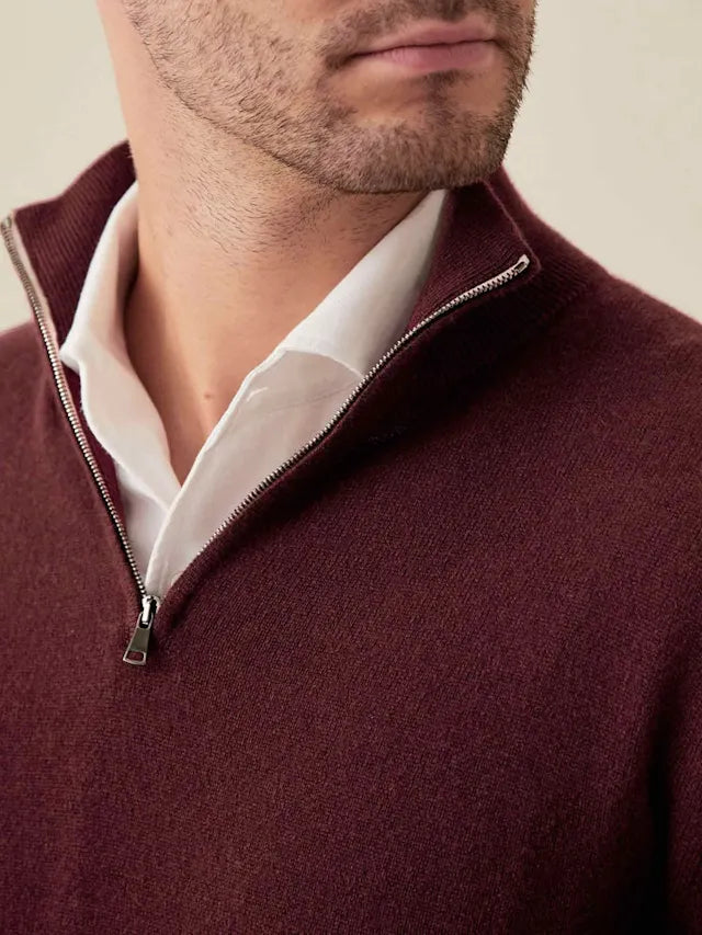 Comfortabele Heren Zip-up Trui - Lucas