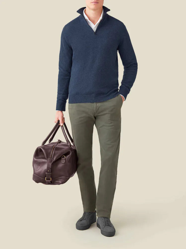 Comfortabele Heren Zip-up Trui - Lucas