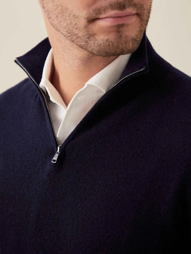 Comfortabele Heren Zip-up Trui - Lucas