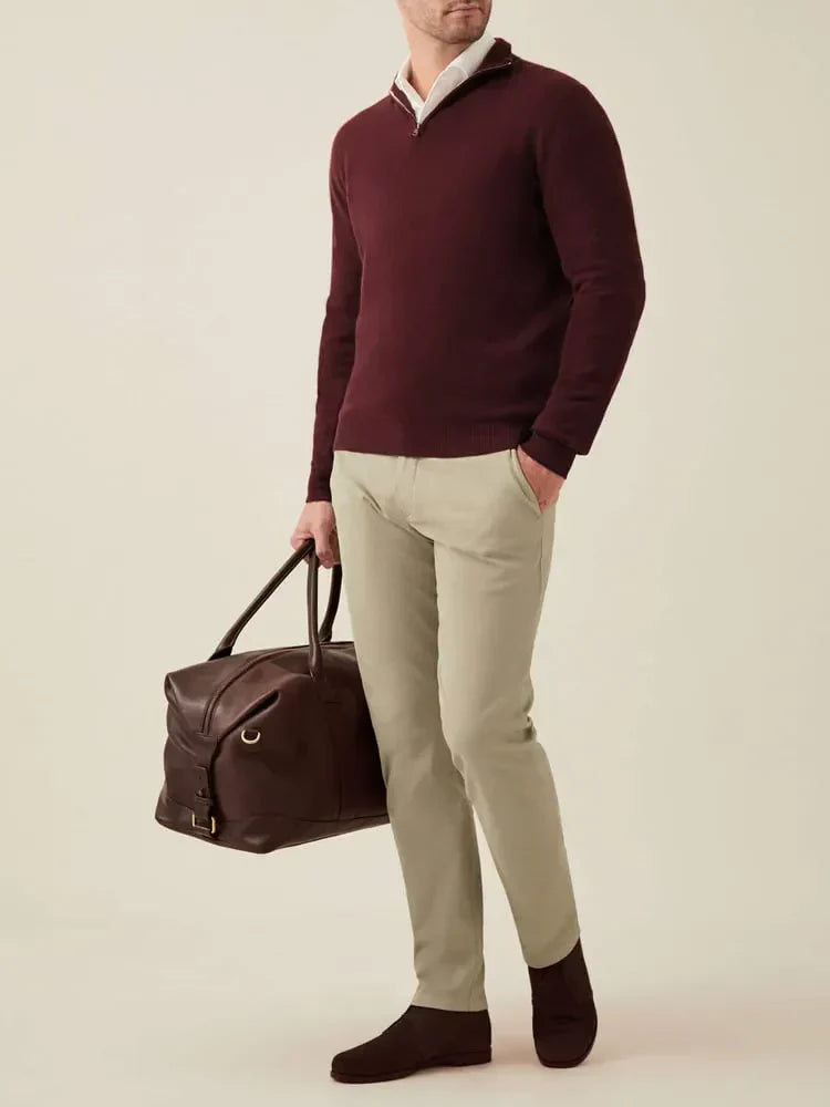 Comfortabele Heren Zip-up Trui - Lucas