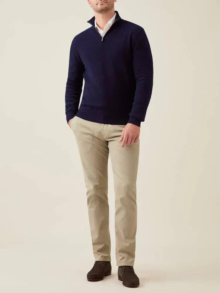 Comfortabele Heren Zip-up Trui - Lucas