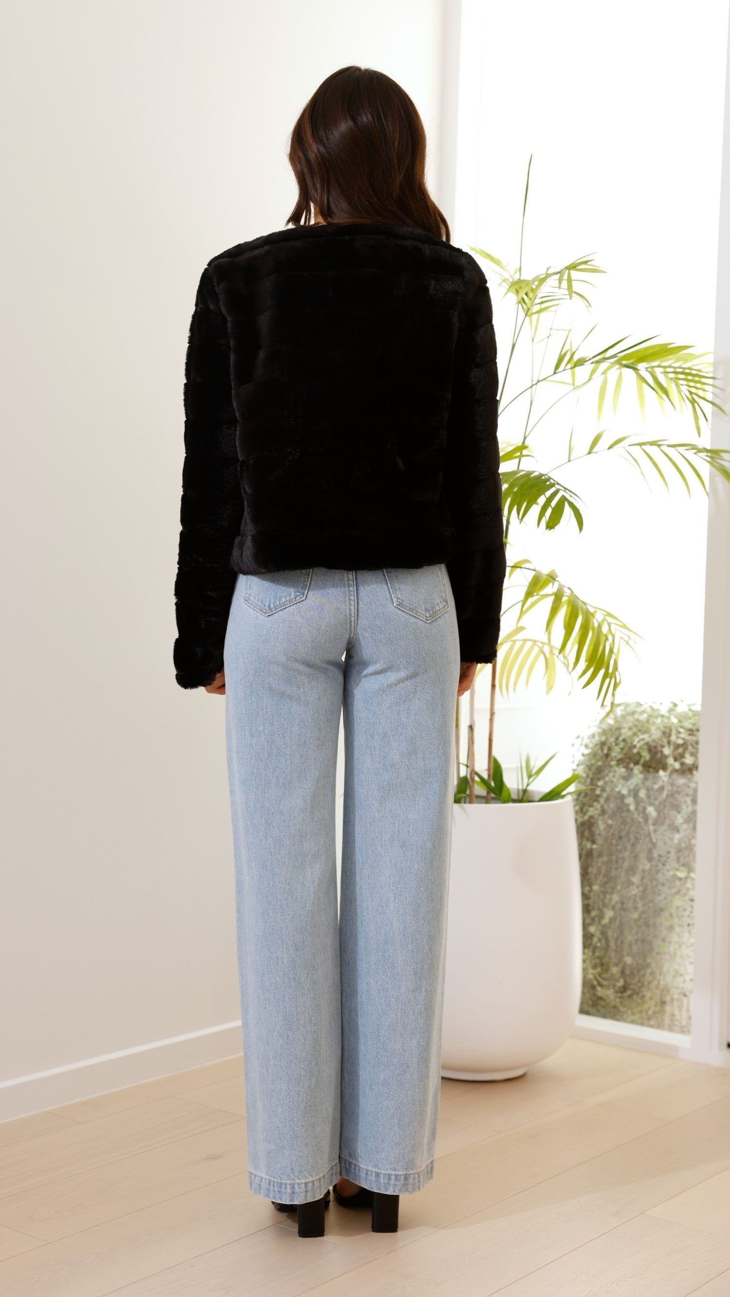 Luxe Dames Crop Jasje - Veloura