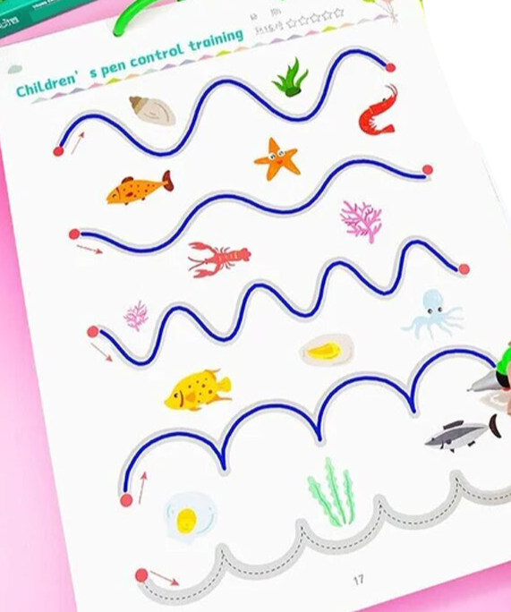 Herbruikbaar Overtrek Schrijfwerkboek Set - Pip