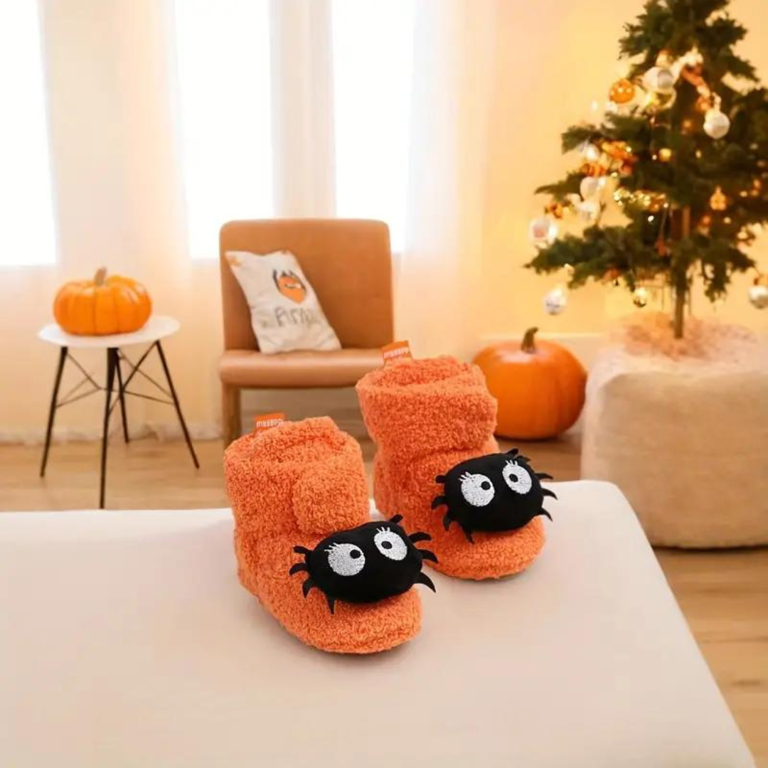 Kinder Halloween Sloffen met Cartoonprint – SpookySteps