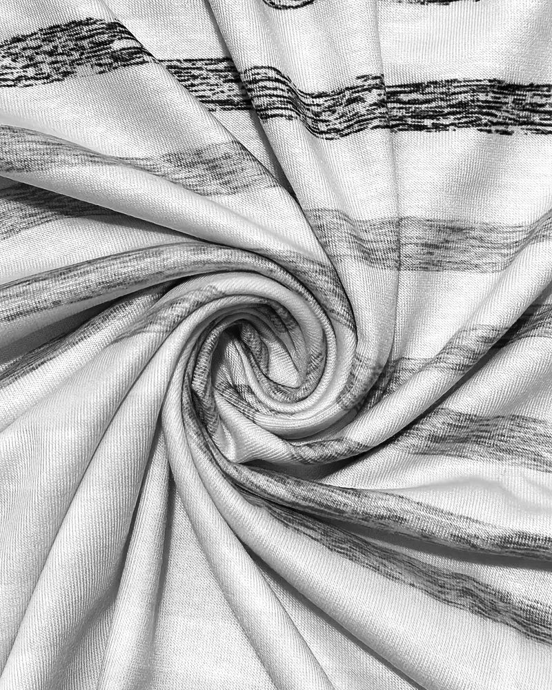 Gestreept dames T-shirt met ronde hals en kleurverloop – Melia