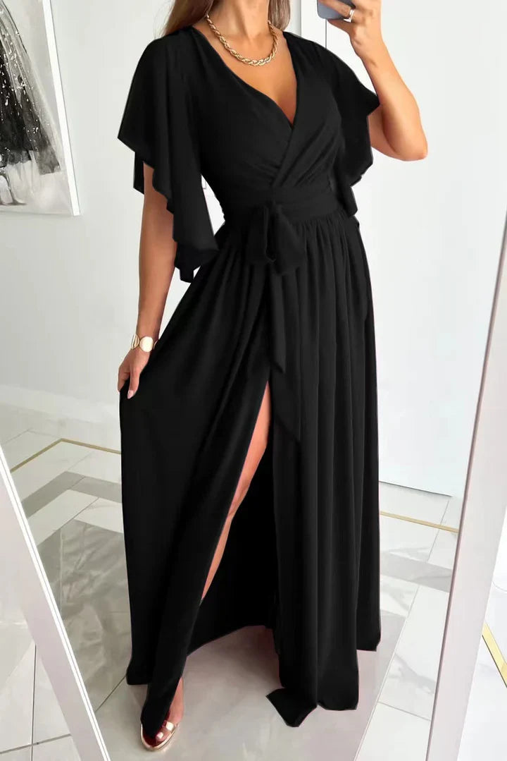 Flowing Maxi Dress met Hoge Split | Zomer Mode