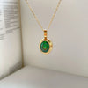 Vintage Edelsteen Ketting - Celeste