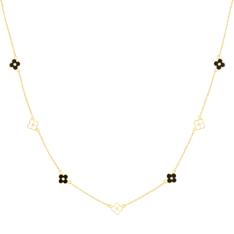 Delicate Bloemen Halsketting - Lilliane