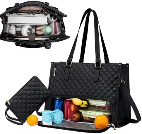 2-in-1 Geïsoleerde Lunch- en Laptoptas voor Werk en Reizen