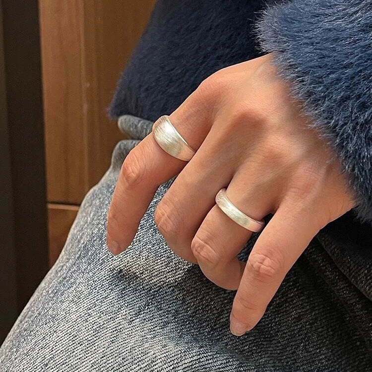 Verstelbare Zilveren Koepelring - Nora