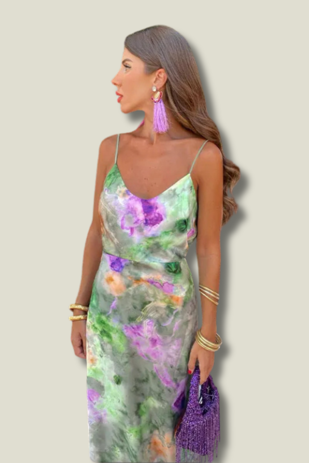 Corset Maxi Jurk met Sjaal - Seraphina