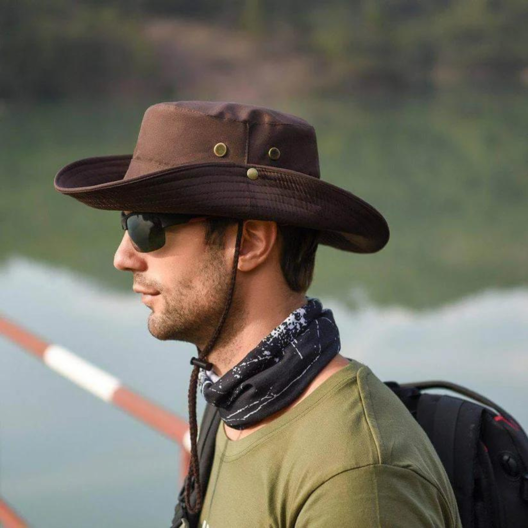 Waterafstotende outdoor bucket hat met UV-bescherming – ShieldFlex Pro