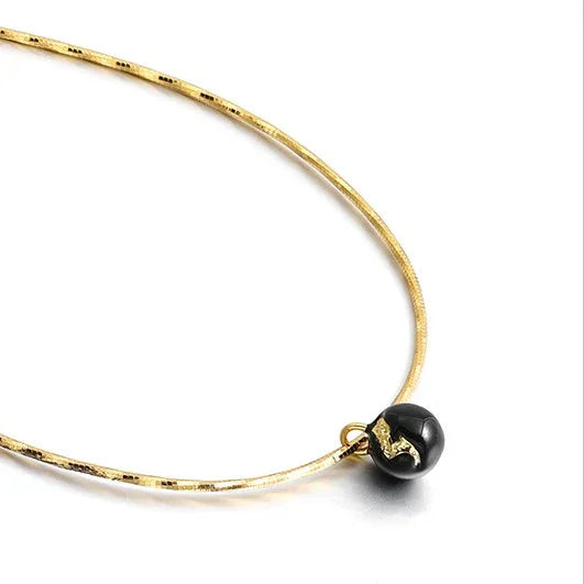 Vintage Gouden Barst Halsketting - Iris