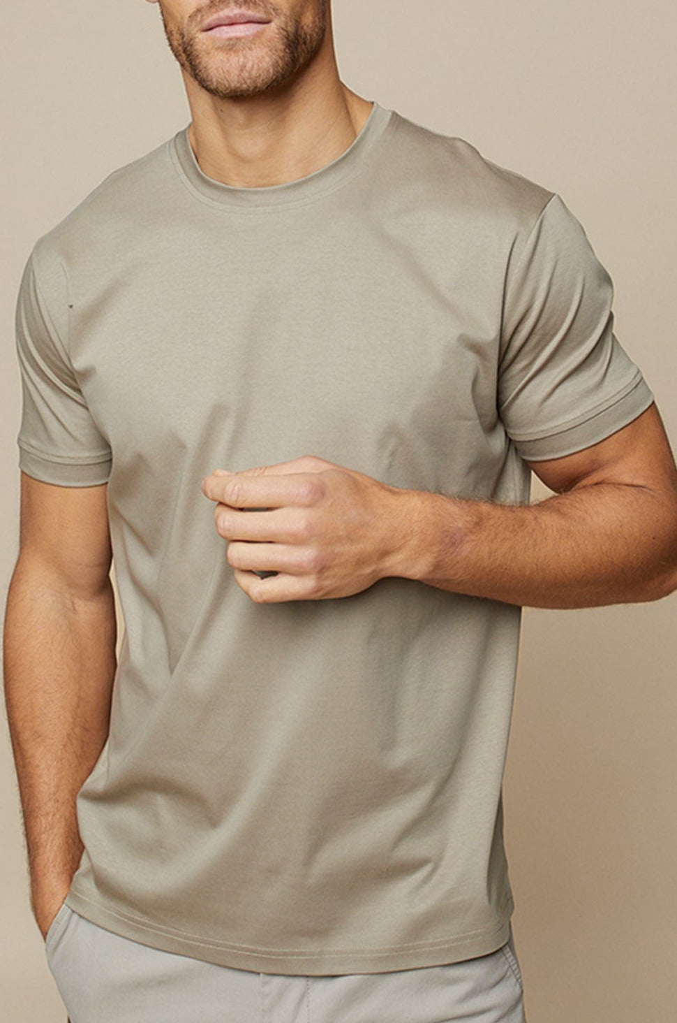Glanzend & Zacht Heren T-Shirt van Gemerceriseerd Katoen – Leon