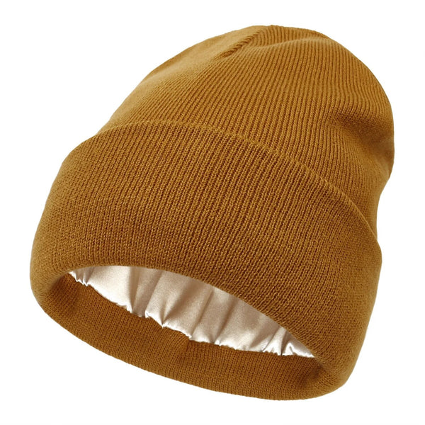 Winter Beanie met Zijden Voering - Noor