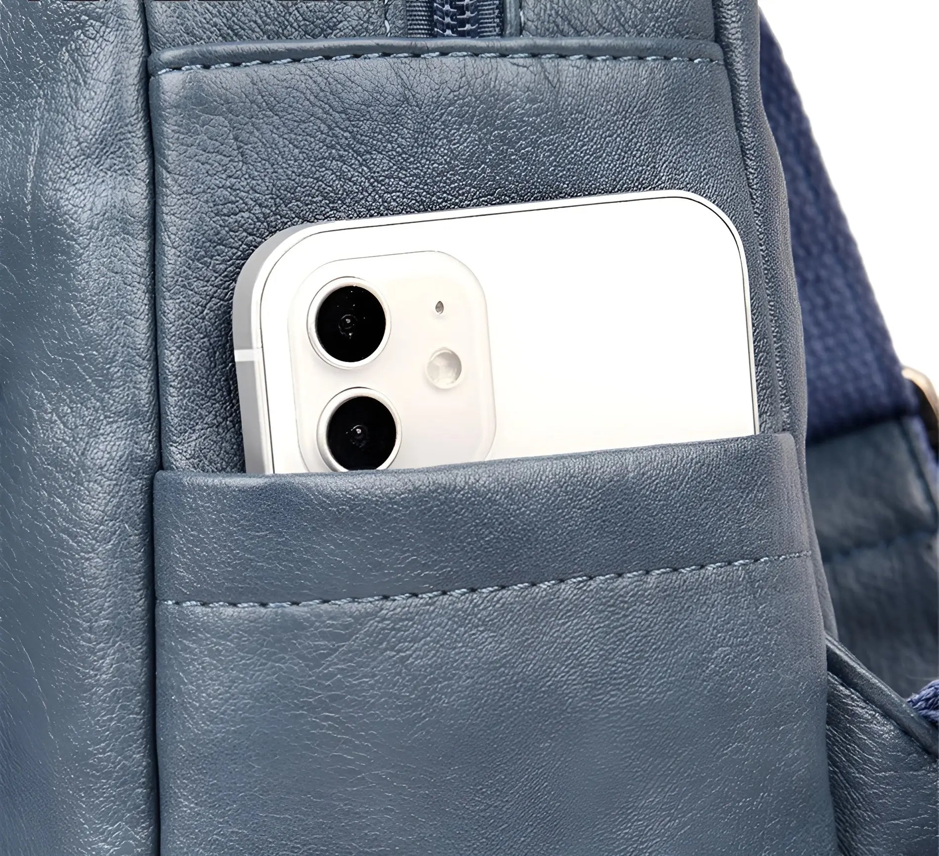 Vintage Leren Dames Rugtas - Isabella