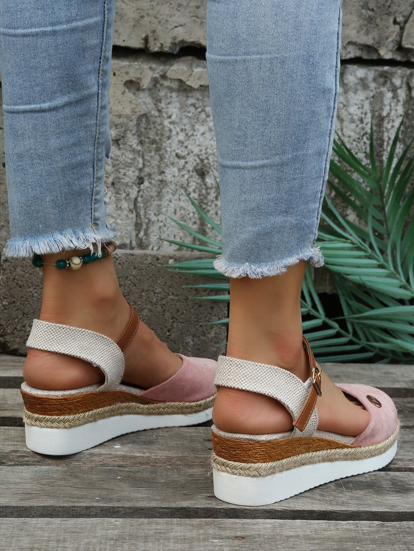 Orthopedische Modieuze Bruine Espadrilles - Livia