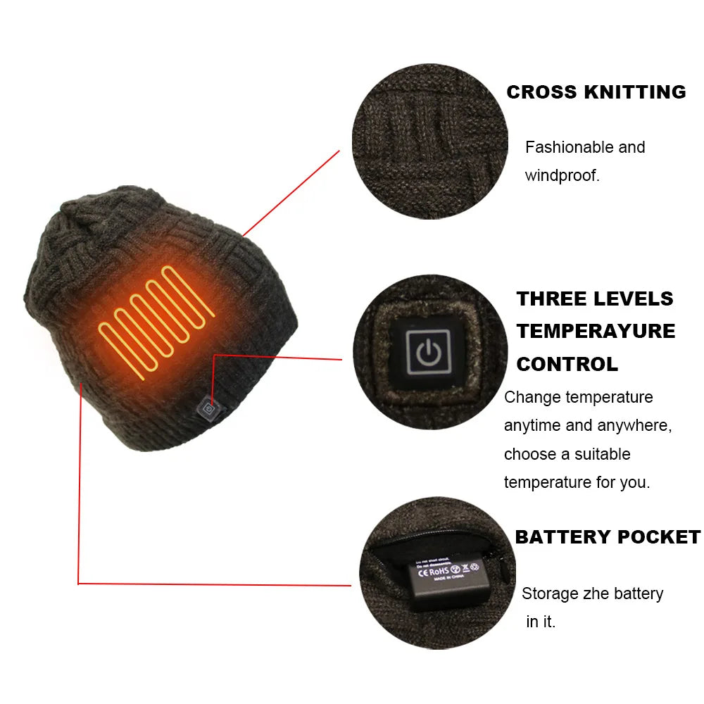 KnitTech Beanie | USB-oplaadbare muts