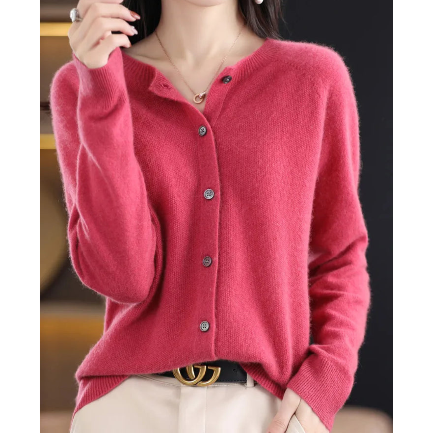 Dames Ronde Hals Vest – Amalia