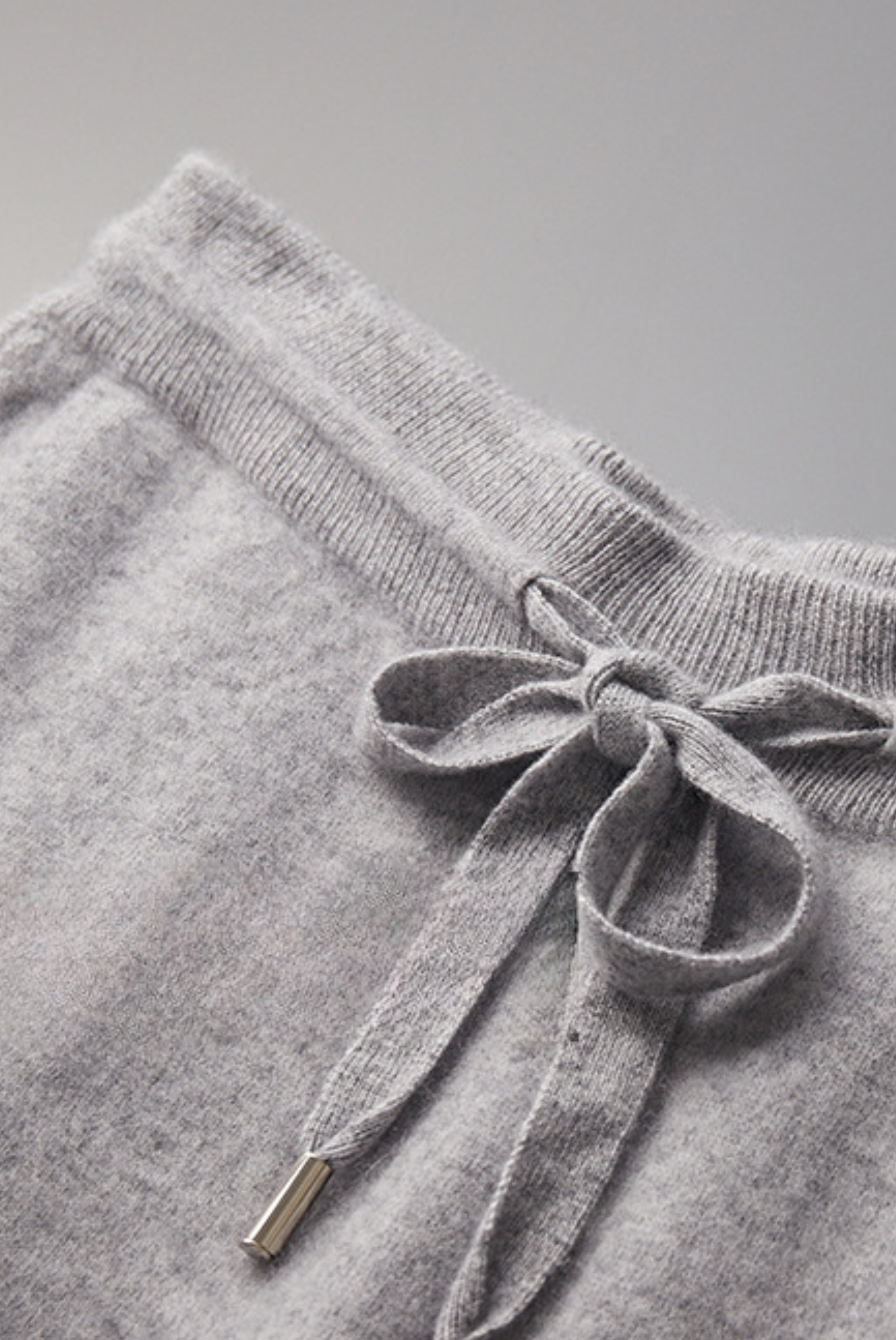 Lichtgrijze Kasjmier Merinowol Set – Romano