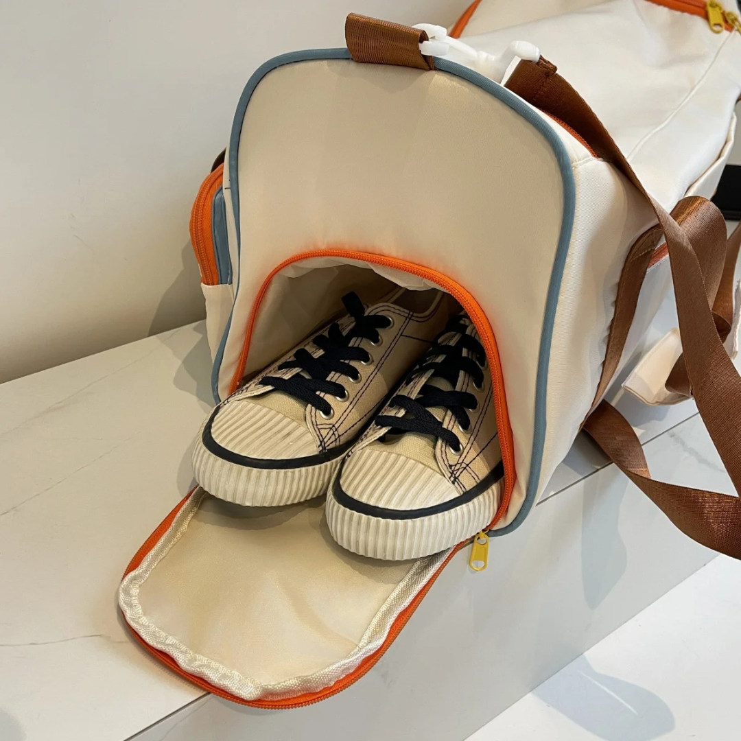 Lichtgewicht Duffeltas met Kleurblokken - FlexaBag