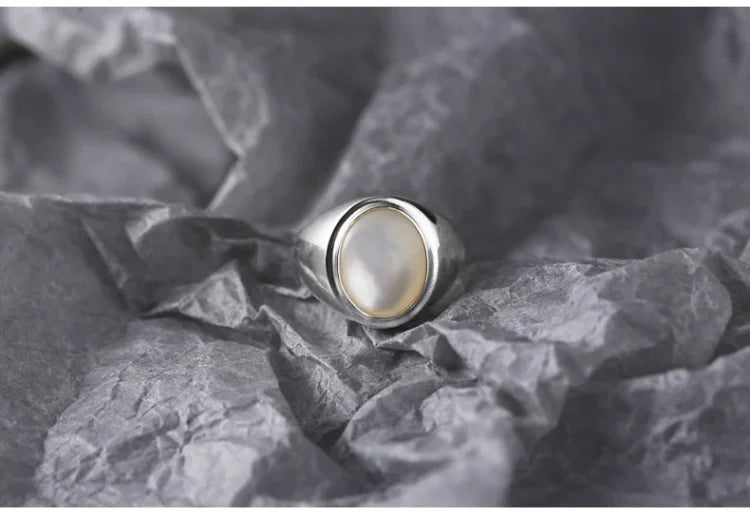 Pinctada Albina Zilveren Ring - Isla