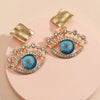 Gouden Vintage Oorhangers met Boze Oog - Nerina