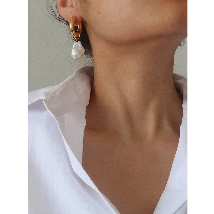 Barok Parel Oorbellen - Isadora