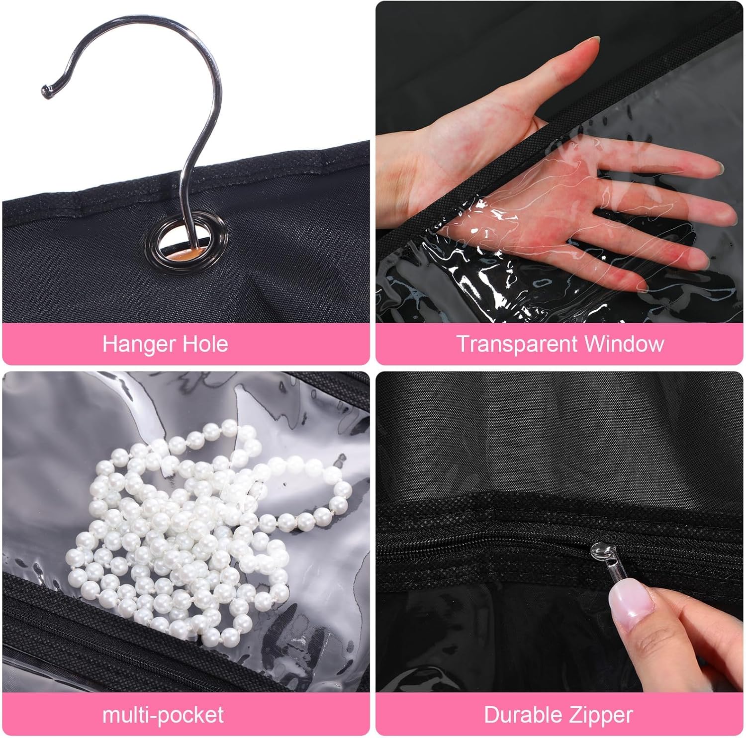 Dans- en Kostuum Hoes Set – 5-Pack met Transparante Hoezen & Vouwlus (1 Kopen, Krijg 1 GRATIS)