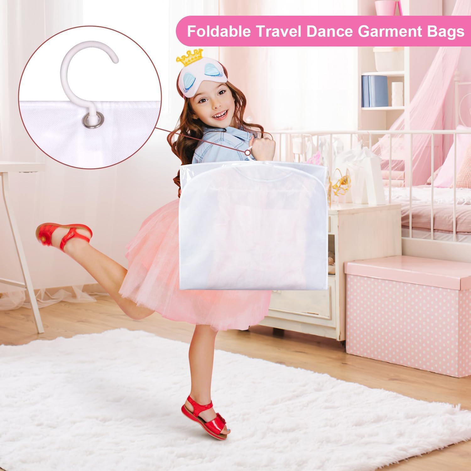 Opvouwbare Danskleding Tassen met  Accessoirevak – 5-Pack (1+1 GRATIS)