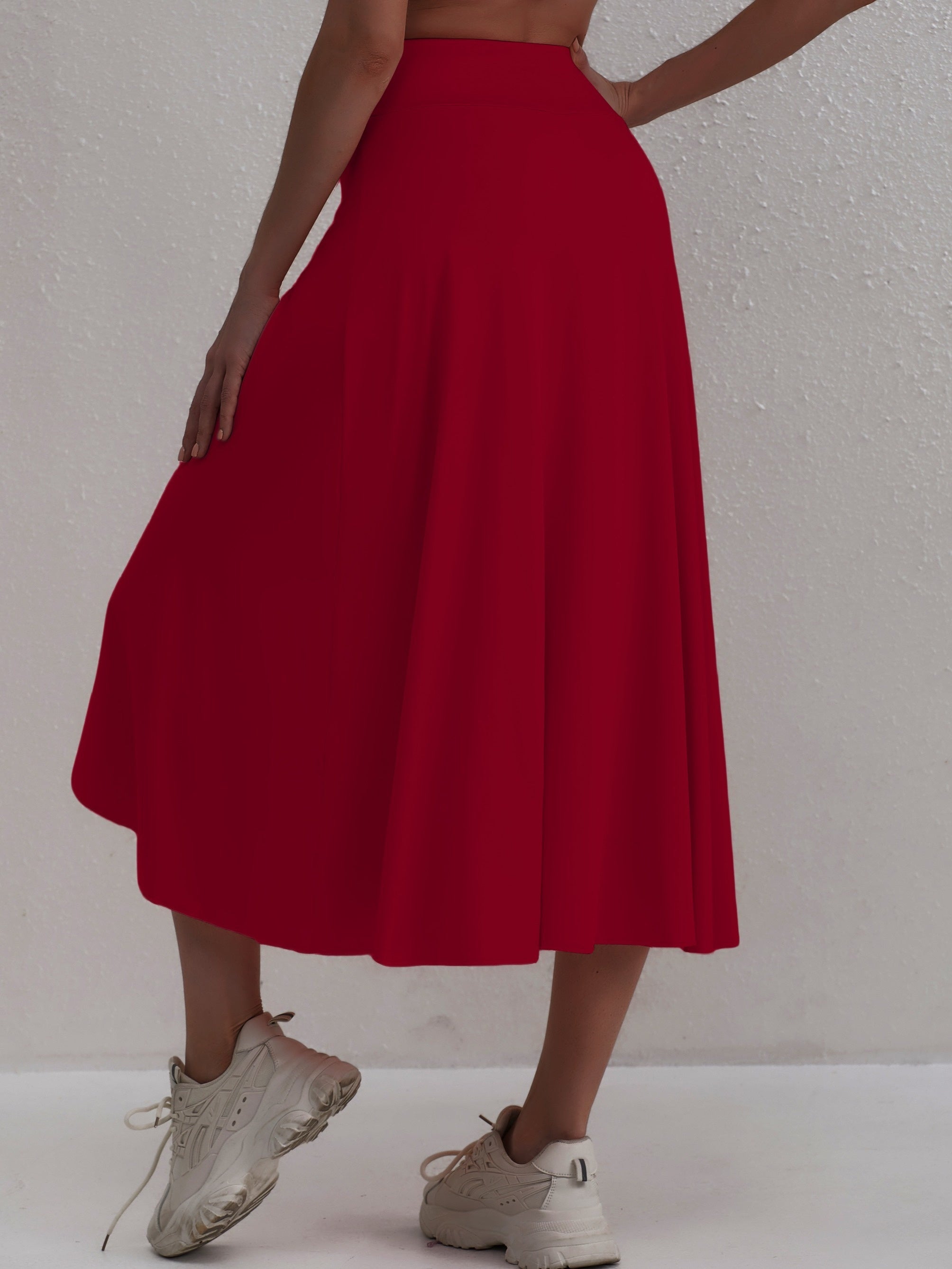 Sportieve rok met hoge taille en asymmetrische snit - Alexia