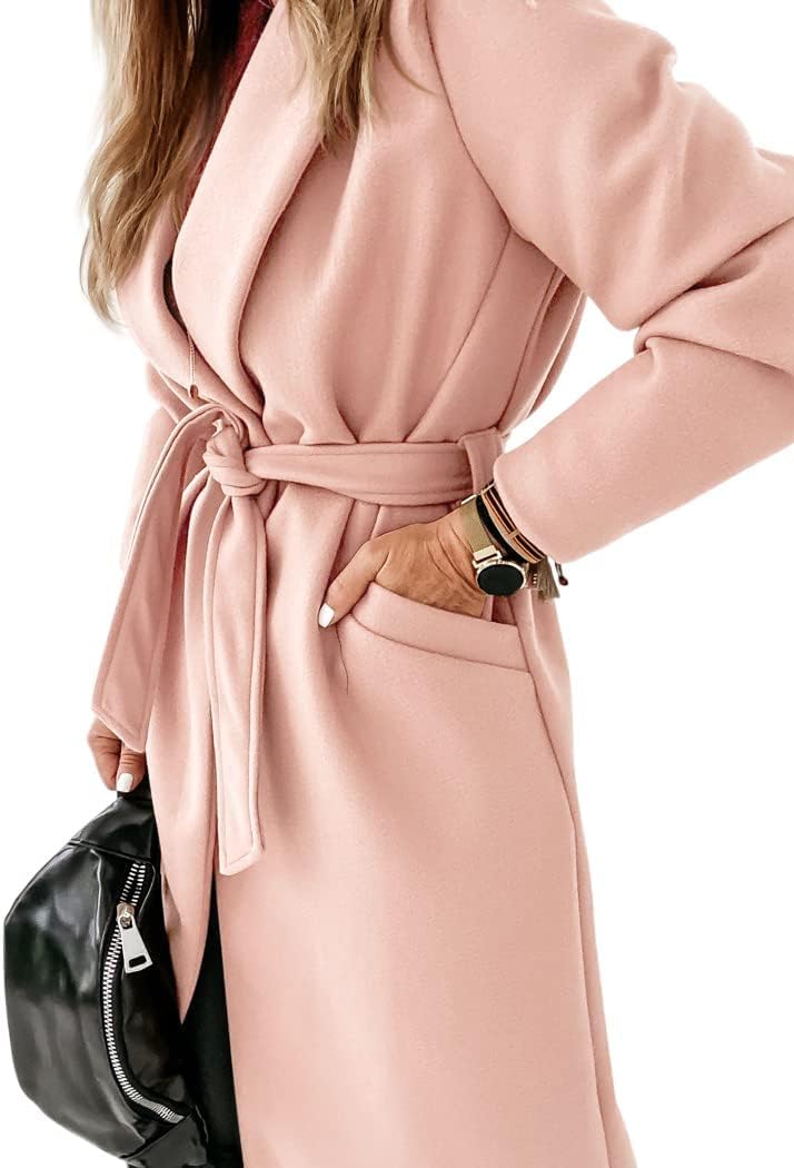 Dames Klassieke Jas met Reverskraag en Open Voorkant – Paulina