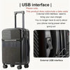 Hard Shell Handbagagekoffer met Bekerhouder, USB-poort & TSA-slot